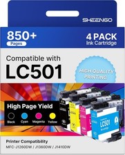 SHEENGO LC501 Ink Cartridges Compatible for Brother LC501 Ink Cartridge LC501XL picture