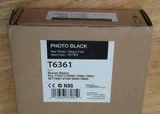 05-2023 NIB EPSON T6361 Photo Black Ink 700ml for Stylus Pro 7890/7900/9890/9900 picture