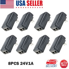 8x POE Injector 24V 1A Wall Plug Ethernet Adapter IP Phone Camera Power Supply picture