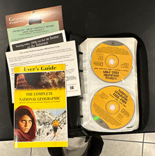 Complete National Geographic 1888-1999 30 CD-ROM Set Case Logic Binder Manual picture