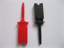 100 pcs Flat Small Test Clip for Multimeter Red Black Tiny Component Repair Tool picture