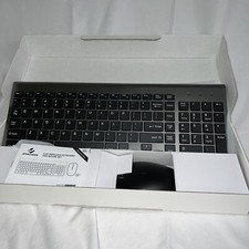 Joyaccess KB2US Graphite 2.4G Compact Wireless Keyboard And Mouse Used picture