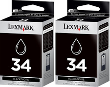 New Genuine Lexmark 34 2PK Ink Cartridges X Series X5450 X5250 P Series P4350 picture