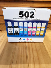 INKROBAT 502 Compatible Refill Ink Bottles 8PK BK/C/M/Y for Epson ET-2700+ picture