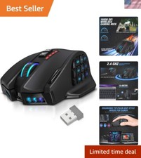Venus Pro RGB Wireless MMO Gaming Mouse, 16,000 DPI Optical Sensor, 2.4 GHz T... picture