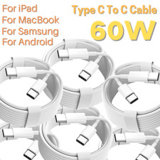 60W USB-C Fast Charging Cable Data Sync Cord For MacBook/iPhone 15 16 17 Pro Max picture