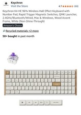 Keychron K4 HE 96% Wireless Hall Effect Keyboard with Number Pad picture