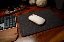 Handmade Wool Felt Mouse Pad | Thick Natural Cork Base for Office & Gaming picture