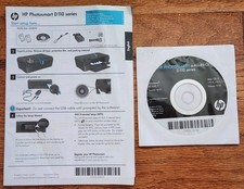 OEM HP Photosmart D110 Series Setup Manual & Original Software CD Bundle vintage picture
