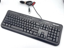 Microsoft Wired USB Keyboard 600 - Model 1366 - Black -Number Pad  picture