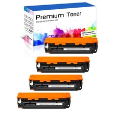 4PK CB540A Black Toner Cartridge Compatible For HP LaserJet CP1518ni CM1312 MFP picture