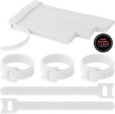 60 bridas de microfibra para cables (6/7/8 pulgadas, blancas) picture