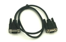 3FT DB9M to DB9F Serial Cable Black Extension picture