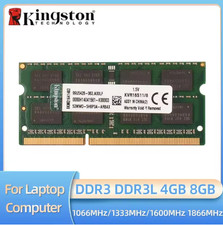 Kingston DDR3 DDR3L RAM 4GB 8GB 1066 1333 1600 1866MHz 204Pin Laptop SODIMM picture