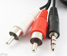 10x 3.5mm 16FT/5M Aux Male Stereo Plug to 2 RCA Phono Male Audio Video AV Cable picture