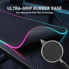 RGB Gaming Mouse Pad, 0.16 Inch Thickness, 31.5