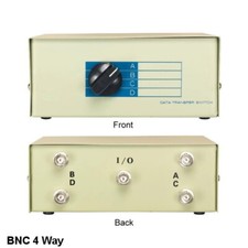 Kentek 4-Way BNC Manual Data Transfer Switch Box Coaxial Display Device CCTV picture