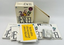 Vtg Microsoft Excel 4.0 Windows Box Set PROMO SAMPLE 1992 3.5