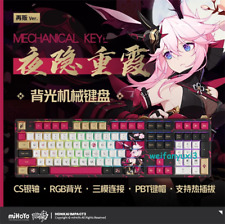 Honkai Impact 3 Official Yae Sakura RGB Backlit Gaming Mechanical Keyboard Gift picture