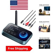 Bluetooth 5.0 Transmitter with LCD for TV - Connect 2 Headphones Seamlessly picture
