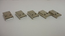 5 Pcs Pack Lot Flat USB 2.0 Jack Socket Type A 90 Degrees Port Female 4 Pins A+ picture