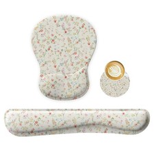 Wrist Rest Support for Mouse Pad Keyboard Set Circle Coaster Gaming Mouse Pad... picture