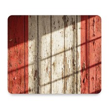 Peru Flag Distressed Vintage Vertical Planks Window Shadows Mouse Pad 9.25x7.75 picture