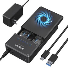 NVMe M.2 Duplicator Dual-Bay Offline Clone Tool-Free, Sokiwi 10Gbps NVMe Dock... picture
