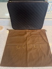 Gucci Guccissima Brown Leather Laptop Sleeve picture