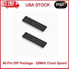 2 Pieces Z84C0020PEC Z80 Z80CPU IC CPU Microprocessor 20Mhz Speed, Dip-40. picture