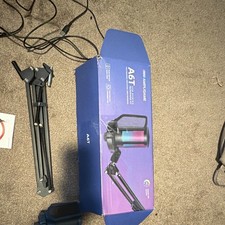 FIFINE AmpliGame A6T USB Microphone Kit Blue Boom Arm Mount Mute Button picture