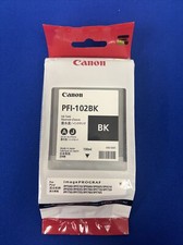 GENUINE OEM CANON PFI-102BK BLACK Ink Cartridge 0895B001~Original~ImagePrograf picture