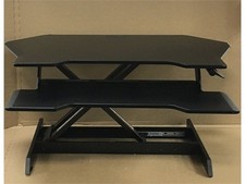 SEE PICS Ergotron WorkFit Corner Standing Desk Converter Dual Monitor 33-468-921 picture