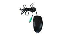 Vintage Compaq Logitech M-S34 Black PS/2 Two Button Ball Mouse 103179-068 picture