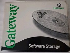 Vintage Gateway Software Disc Storage Binder w/  Works Suite Product Key picture