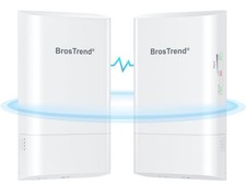BrosTrend 5GHz 867Mbps WiFi Bridge Point to Point Outdoor, 1KM Wireless Internet picture