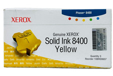 New Genuine Xerox 8400 Yellow Solid Ink Cartridges In Box picture