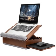 Wooden Tilting Lap Desk for Writing, Drawing, Laptop Work, and More, Height picture