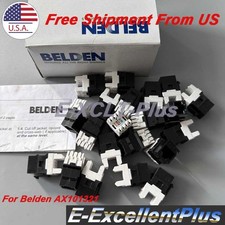 Box of 24PCS Belden AX101321 CAT-6A 8-Position KeyConnect RJ45 Jack Module Black picture
