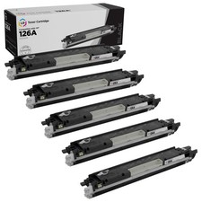 LD Products Toner Cartridge Replacement for HP 126A CE310A (Black, 5-Pack) picture