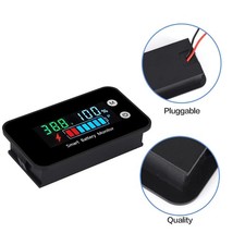 7-100V Smart Battery Monitor with Buzzer Alarm & Temperature | 2V 24V 36V 48V 60 picture