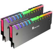 2-Pack LED Memory Cooling Aluminum RAM Radiator RGB PC Case for DIY Game Chassis picture