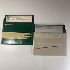 Vintage Microsoft 5.25 Floppy Disk Lot x2 picture