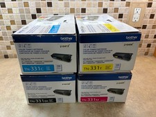 GENUINE BROTHER TN331BK TN331C TN331Y TN331M TONER SET (4-PACK) High Yield picture