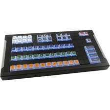 X-Keys 128 Key Video Control, Blue/Red/Purple Backlighting - CUSTOMIZABLE - Used picture