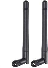 Dual Band WiFi 2.4GHz 5GHz 5.8GHz 3dBi MIMO RP-SMA Male Bluetooth Antenna (2-Pac picture