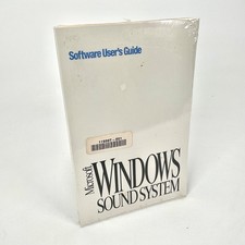 Microsoft Windows Sound System Software User's Guide Vintage Factory Sealed picture