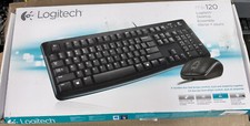 NEW UNUSED  MK120 Logitech Full Size USB Wired Keyboard and wired Mouse picture