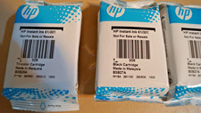 Genuine HP Instant Ink 61/301 2x Black & 1x Tri-Color Cartridges Lot of 3 Sealed picture