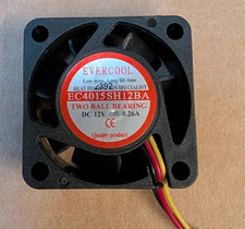 Evercool 40mm x 15mm 12V EC4015SH12BA Computer Case Ball Bearing 3-Pin Fan picture